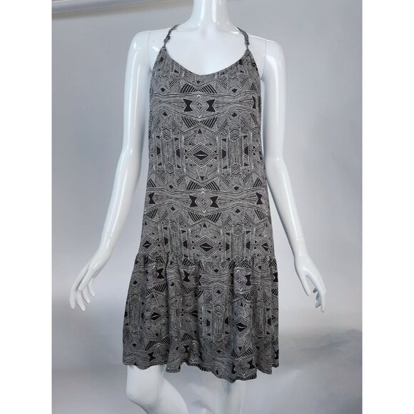 Roxy Black & White Like Its Hot Dress XL Geometric Print Racerback Sleeveless 1 - Picture 12 of 16